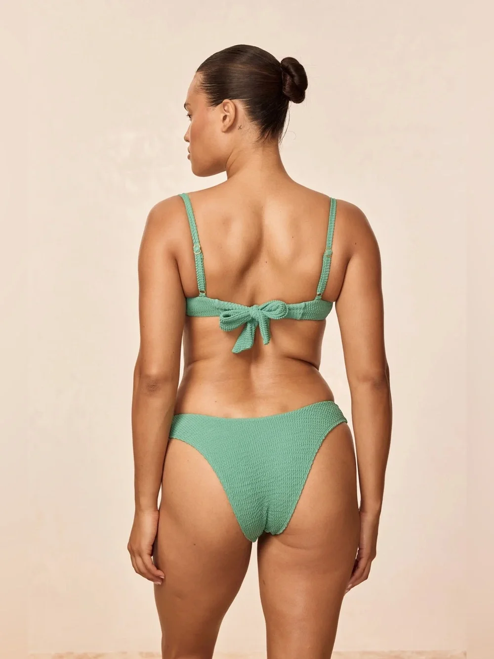 Monday Swimwear Capri Bikini Top + Byron Bottoms in Pond Crinkle New with Tags!